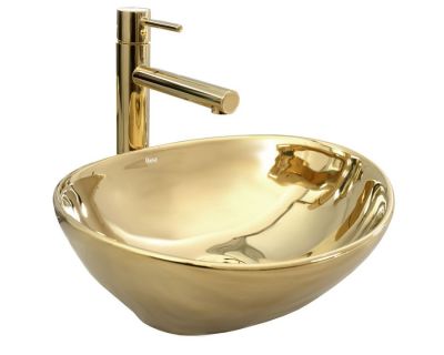 Умывальник на столешницу Rea Sofia Gold