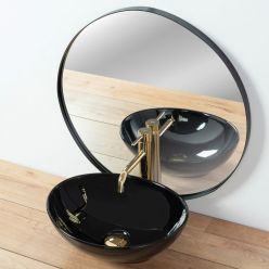 Умывальник на столешницу Rea Sofia Black