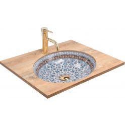 Умывальник врезной REA ARTE BLUE