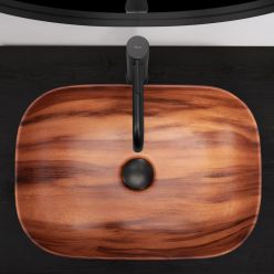 Умывальник на столешницу Rea Belinda Wood Mat