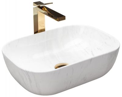 Умывальник на столешницу Rea Belinda Calala Marble
