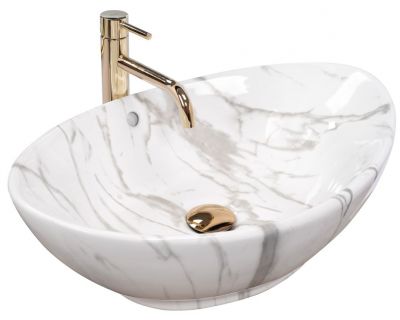Умывальник на столешницу Rea Wendy Marmo