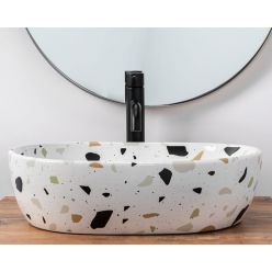 Умывальник на столешницу Rea Amelia Terazzo