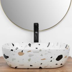 Умывальник на столешницу Rea Belinda Terazzo