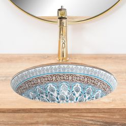 Умывальник врезной REA ARTE BLUE