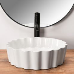 Умывальник на столешницу Rea Melisa White