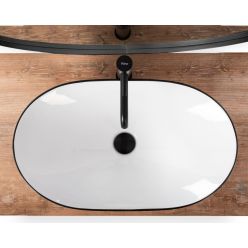 Умывальник на столешницу Rea Royal Black Edge