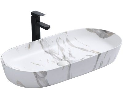 Умывальник на столешницу REA CLEO 81 Lava