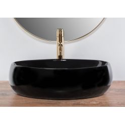 Умывальник на столешницу Rea Linda Black REA-U8523