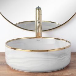 Умывальник на столешницу Rea Merida Grey