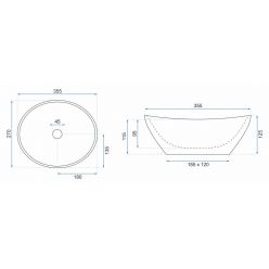 Умывальник на столешницу Rea Sofia Mini Pink Shiny
