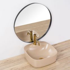 Умывальник на столешницу Rea Luiza 42 Beige MAT