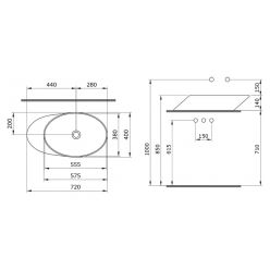 Умывальник-чаша Bocchi Vessel 56x39 1013-001-0125 белая