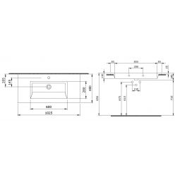 Раковина Bocchi Milano 102х48 1105-001-0126 белая