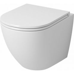 Унитаз подвесной Grossman GR-4455SQ 37x43,5 с сиденьем SoftClose, круговой бесшумный смыв Торнадо