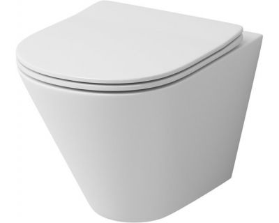 Унитаз подвесной Grossman GR-4477 49х36 безободковый/тонкая крышка