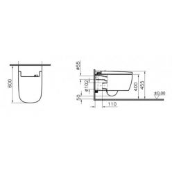 Подвесной унитаз Vitra V-Care Comfort 5674B003-6104