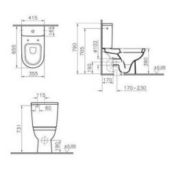 Напольный унитаз Vitra Form 300 9729B003-7200