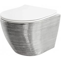 Унитаз подвесной Grossman GR-4455SWLS 48x36,5 серебро