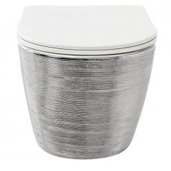 Унитаз подвесной Grossman GR-4455SWLS 48x36,5 серебро