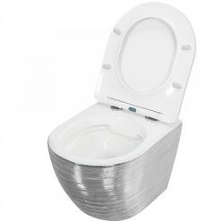 Унитаз подвесной Grossman GR-4455SWLS 48x36,5 серебро