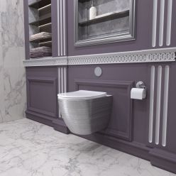 Унитаз подвесной Grossman GR-4455SWLS 48x36,5 серебро