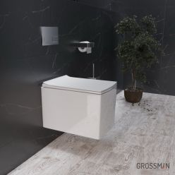 Унитаз подвесной Grossman GR-4460S 51x35 сиденье Duroplast, микролифт