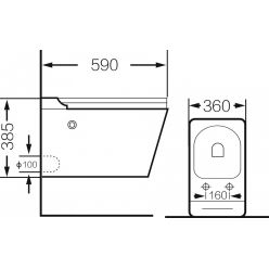 Унитаз подвесной Grossman GR-5501impuls 59x36 импульсный, сиденье Duroplast, микролифт