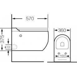 Унитаз подвесной Grossman GR-5502impuls 57x36 импульсный, сиденье Duroplast, микролифт