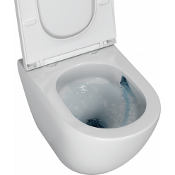 Унитаз подвесной Grossman GR-4455SQ 37x43,5 с сиденьем SoftClose, круговой бесшумный смыв Торнадо