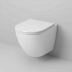 Унитаз подвесной Grossman GR-4455SQ 37x43,5 с сиденьем SoftClose, круговой бесшумный смыв Торнадо