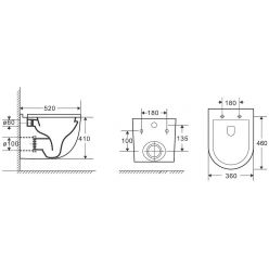 Унитаз подвесной Grossman GR-4483S 36x52 белый SoftClose