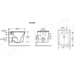 Унитаз подвесной Grossman Style GR-4474S 36x48,5 SoftClose