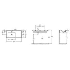 Раковина 101 см Jacob Delafon Vox R EXAC112-Z-00