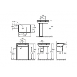 Раковина 65 см Jacob Delafon Odeon Up E4757G-00