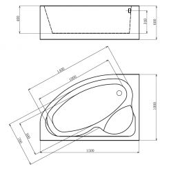 Гидромассажная ванна Gemy G9009 B L