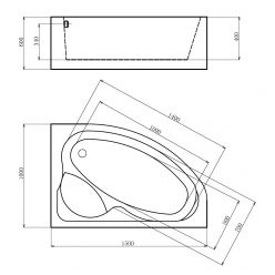 Гидромассажная ванна Gemy G9009 B R