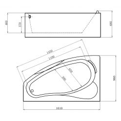 Гидромассажная ванна Gemy G9046 O L