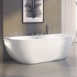 Акриловая ванна Ravak Freedom W 166х80, белый/черный слив, XC00100033