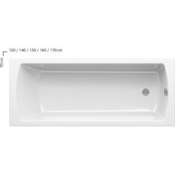 Акриловая ванна Ravak Classic II 140x70 N, белый, CC21000000