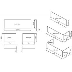 Ванна акриловая Ravak CITY SLIM, 180х80 белая