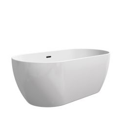 Акриловая ванна Ravak Freedom O 169х80, белый/черный слив, XC00100032