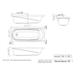 Акриловая ванна Triton Европа 180x70
