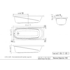 Акриловая ванна Triton Европа 160x70
