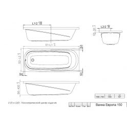 Акриловая ванна Triton Европа 150x70