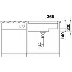 Кухонная мойка Blanco Subline 700-U Level серый бежевый