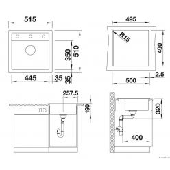 Кухонная мойка Blanco Dalago 5 кофе