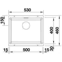 Кухонная мойка Blanco Subline 500-U черный