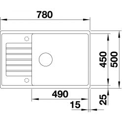 Кухонная мойка Blanco Zia XL 6 S Compact алюметаллик