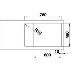 Кухонная мойка Blanco Zia XL 6 S Compact антрацит